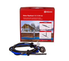 Ridan - 21RT0809R - Саморегулирующийся кабель Ридан Pipeheat-15 (Обогрев труб) с вилкой (B) 22 м