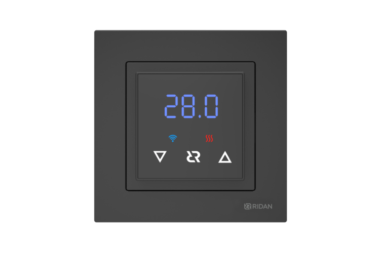 Ридан - 21RT0105R - Терморегулятор Ridan Classy с Wi-Fi, черный