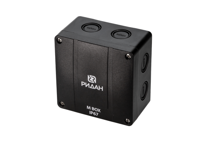21RT0929R - Коробка распределительная Ridan M BOX, 110х110х67 мм, IP66/IP67, черная