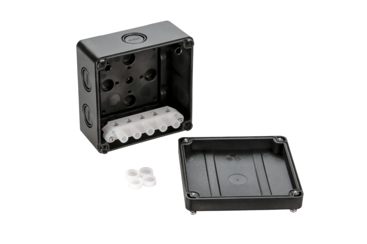 21RT0929R - Коробка распределительная Ridan M BOX, 110х110х67 мм, IP66/IP67, черная