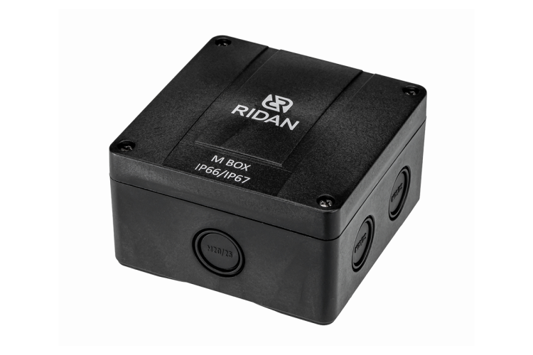 21RT0929R - Коробка распределительная Ridan M BOX (Бокс), 110х110х67 мм, IP66/IP67, черная