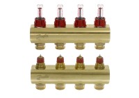 Danfoss - 088U0524 - Коллекторы FHF-4F с расходомерами для 4 контуров