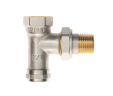 Ridan - 003L0143R - Клапан запорный LV угловой никелированный, DN15, для бокового присоединения к радиатору