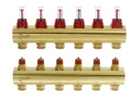 Danfoss - 088U0526 - Коллекторы FHF-6F с расходомерами для 6 контуров