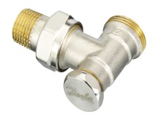 Danfoss - 003L0353 - Клапан запорный RLV-S 1/2''x3/4", угловой, Ду 15 мм, наружная резьба, уплотнение евроконус